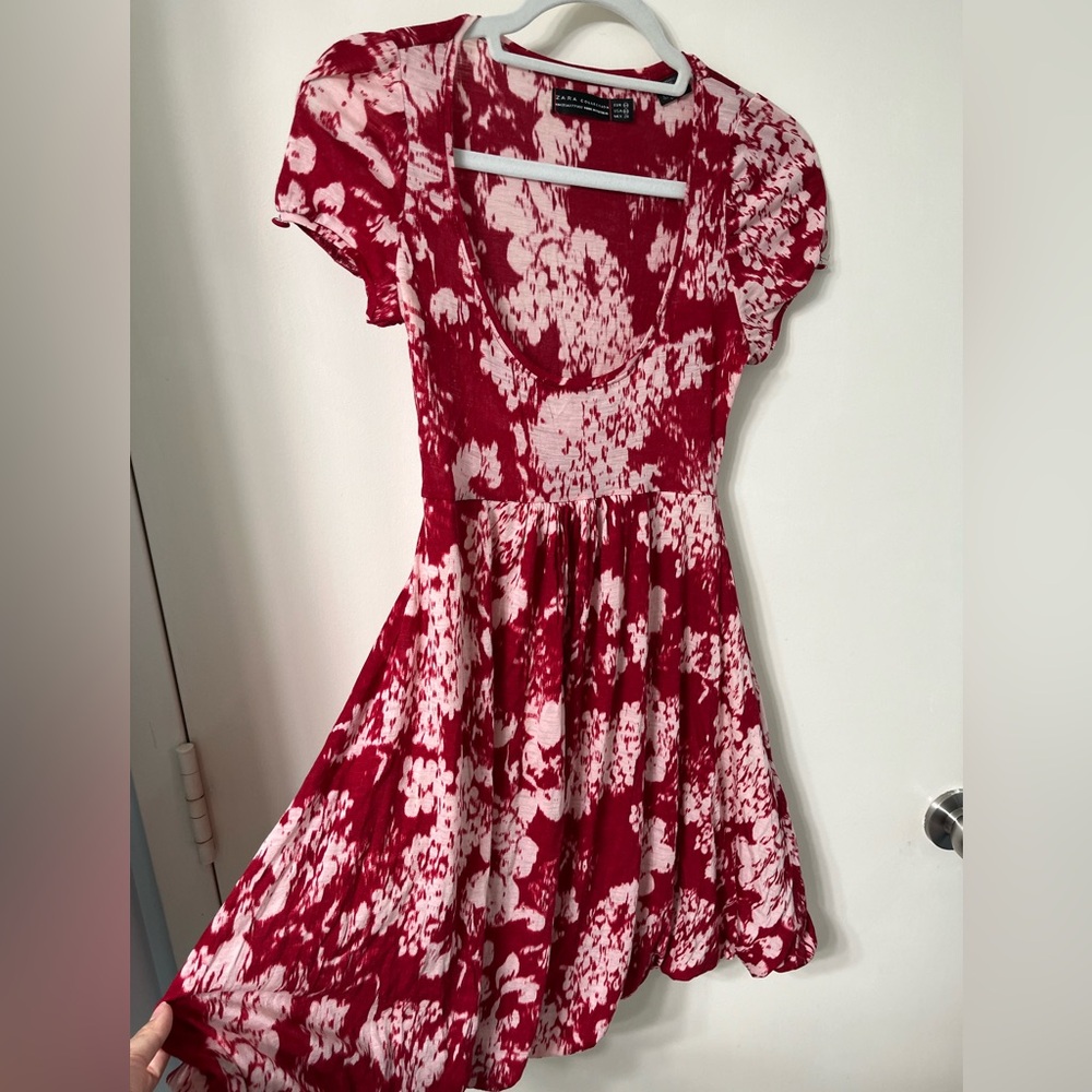 Vintage Zara Empire Waist Bubble Mini Dress